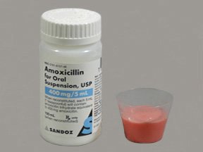 Amoxicillin 400 Mg/5Ml Suspension 100 By Sandoz Rx.