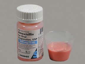 Amoxicillin 400 Mg/5Ml Suspension 50 Ml By Sandoz Rx.