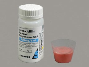 Amoxicillin 400 Mg/5Ml Suspension 75 Ml By Sandoz Rx