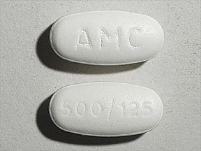 Image 0 of Amoxicillin-Clav K 500-125 Mg 100 Tabs By Sandoz Rx.