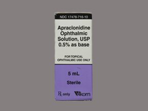 Image 0 of Apraclonidine 0.5% Drops 5 Ml By Akorn Inc.