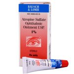 Atropine Sulfate 1% Opth Ointment 3.5 Gm By Valeant Pharma.