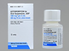 Image 0 of Azithromycin 100mg/5ml Suspension 15 Ml By Teva Pharma.