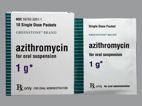 Azithromycin 1 Gm Packets 10 Ct By Greenstone Ltd.