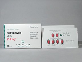 Image 0 of Azithromycin 250 Mg Tabs 3X6 Unit Dose By Greenstone Ltd.