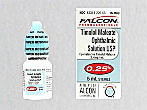 Timolol O/S 0.25% Drops 5 Ml By Sandoz/Falcon 