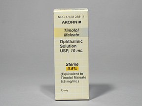 Image 0 of Timolol 0.5% Oph Drop 10 Ml By Akorn Inc. 