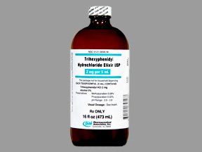 Image 0 of Trihexyphenidyl 2 Mg/5Ml Elixir 16 Oz By Pharmaceutical Assoc 