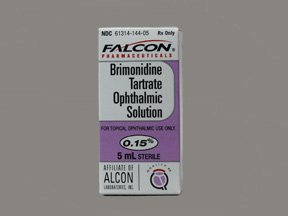 Image 0 of Brimonidine Tartrate 0.15% Drops 5 Ml By Sandoz Falcon.