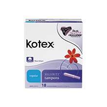 Image 0 of Kotex Security Tampons Regular With Plastic Applicator Tampons 18