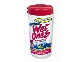 Image 0 of Wet Ones Antibacterial Canister Moist Wipes 40