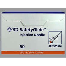 Image 0 of BD safety Glide Needle 1''25G 50 Ct By Bd Inc.