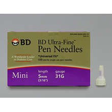 Image 0 of BD Ultra Fine Pen Needle 5Mm 31G 100 Ct
