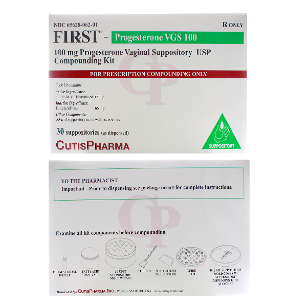 First Progest Vgs 100 Mg Suppository 30 By Cutis Pharma.