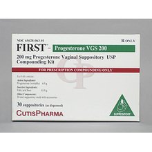 First Progest Vgs 200 Mg Suppository 30 By Cutis Pharma. 