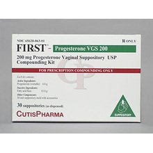 Image 0 of First Progest Vgs 200 Mg Suppository 30 By Cutis Pharma. 