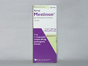 Mestinon 60mg/5ml Syrup 16 Oz By Valeant Pharma