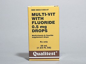 Image 0 of Multivitamins With Fluoride 0.5 mg Drop 50 Ml By Qualitest Products