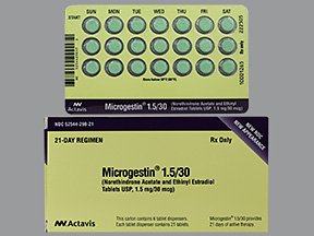 Mocrpgestin 1.5 Mg/30Mcg 6x21 Tabs By Actavis Pharma
