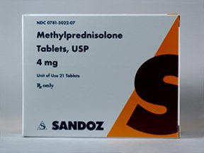 Methylprednisolone 4 Mg Tabs 21 Dspk By Sandoz Rx 