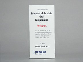 Megestrol Ace 40Mg/10Ml Susp 480 Ml By Par Pharma. 
