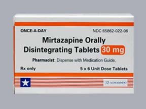 Image 0 of Mirtazapine 30 Mg ODT 30 By Aurobindo Pharma