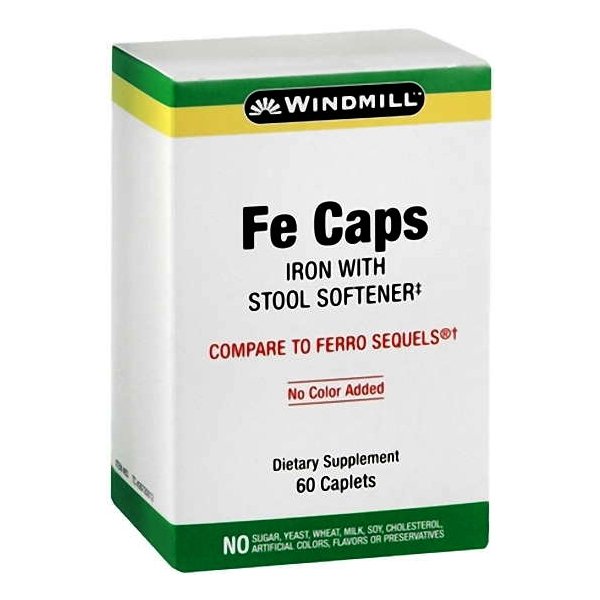 Fe Stool Softner Time Release Capsules 60