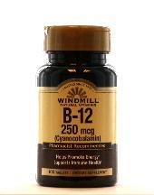 Image 0 of Windmill  Vitamin B12 250 Mcg 100 Tablet