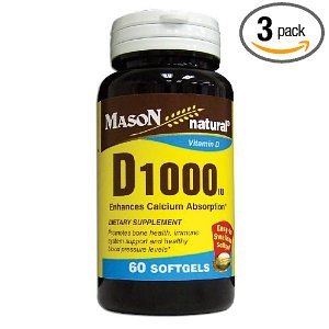 Mason Vitamin D 1000 Units Softgels 60 Each