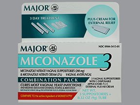 Image 0 of Miconazole 3 Day Cream With Applicator By Major Pharmaceutical