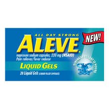 Image 0 of Aleve Pain Reliever 220 mg Gelcaps 20