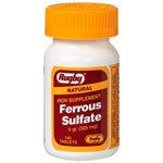 Image 0 of Ferrous Sulfate Mfg. By Rugby Laboratories 325 mg Iron Supplement Red Tablets