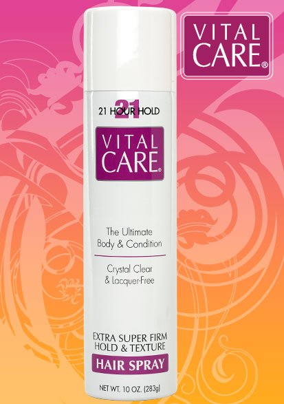 Vital Care Extra Super Firm 21hr Hair Spray Aerosol 10oz
