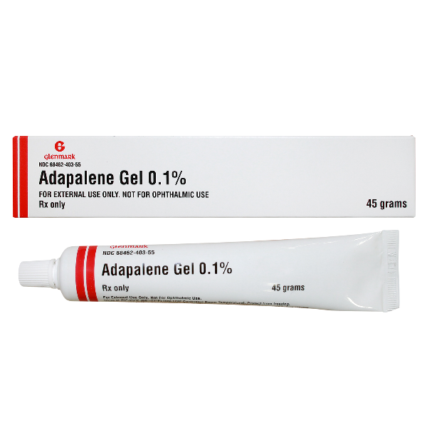 Adapalene 0.1% Topical Gel 45 Gm By Glenmark Generics.