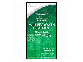 Image 0 of Minoxidil 2% Mens Regular Strength Hair Regrowth Treatment Solution 2X60 Ml