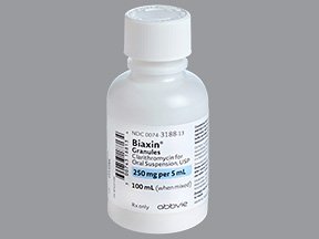 Biaxin 250mg/5ml Suspension 100 Ml By Abbivie Us LLC.