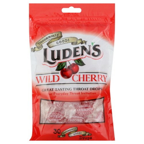 Image 0 of Ludens Cough Drop Bag Wild Cherry 30 Ct.