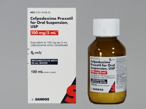 Cefpodoxime Proxetil 100mg/5ml Powder Solution 100 Ml By Sandoz Rx