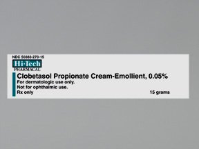 Clobetasol Propionate 0.05% Cream 15 Gm By Akorn Inc.