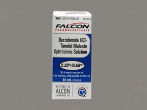 Dorzolamide/Timolol 2-0.5% Drops 10 Ml By Falcon/Sandoz