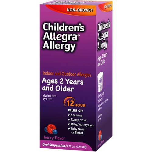 Image 0 of Allegra Children's Allergy Relief 12 Hour 30mg Liquid Berry 4 oz