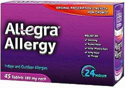 Image 0 of Allegra 24 Hour 180mg BulkPack Caplet 45