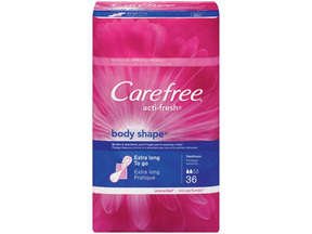 Image 0 of CareFree Body Shape X-Long Acti-Fresh Pads 8x36