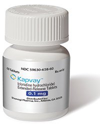 Kapvay ER .1mg Tabs 60 each Concordia Pharmaceuticals Inc