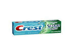 Crest Extra White + Scope Outlast Long Lasting Mint Toothpaste 4 oz