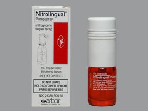 Nitroglycerin Pump Spray 4.9 Gm By Arbor Pharma