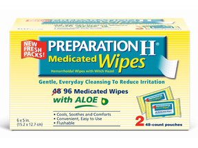 Preparation H Medicated Wipes with Aloe 96 Ct.