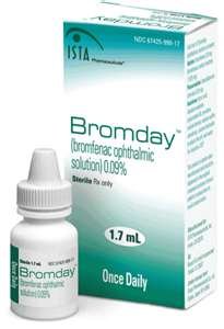 Bromfenac Generic Bromday 0.09% Drop 1X1.7 ml By Valeant Pharma 