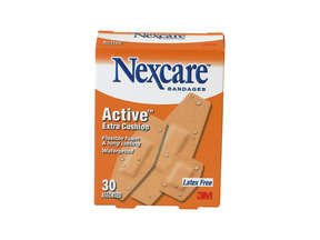 Image 0 of Nexcare Active Extra Cushion Bandage Assorted 30 Ct.