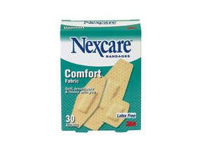 Nexcare Adhesive Comfort Fabric Bandages Asstd 30 Ct